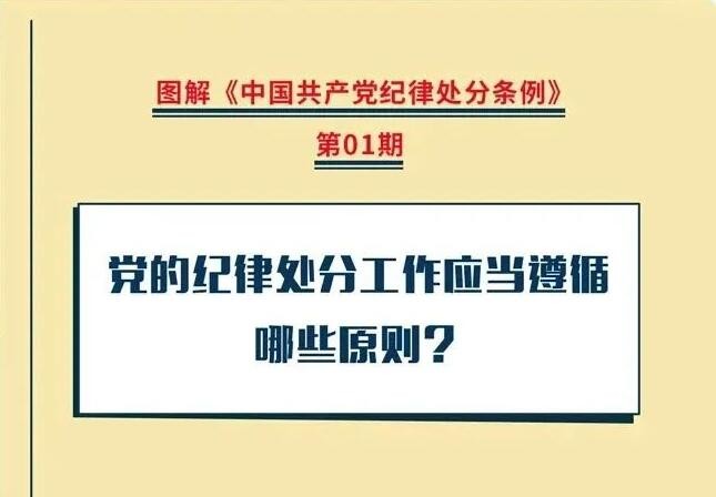党纪学习教育｜党的纪律处分工作应当遵循哪些原则