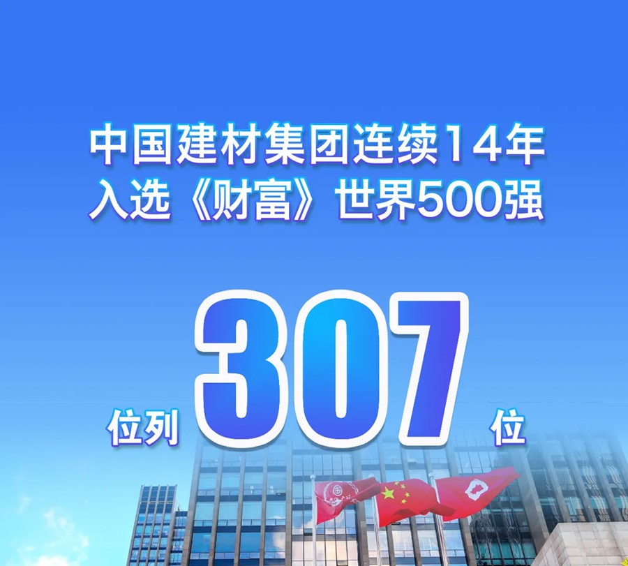 中国建材集团连续十四年进入世界500强