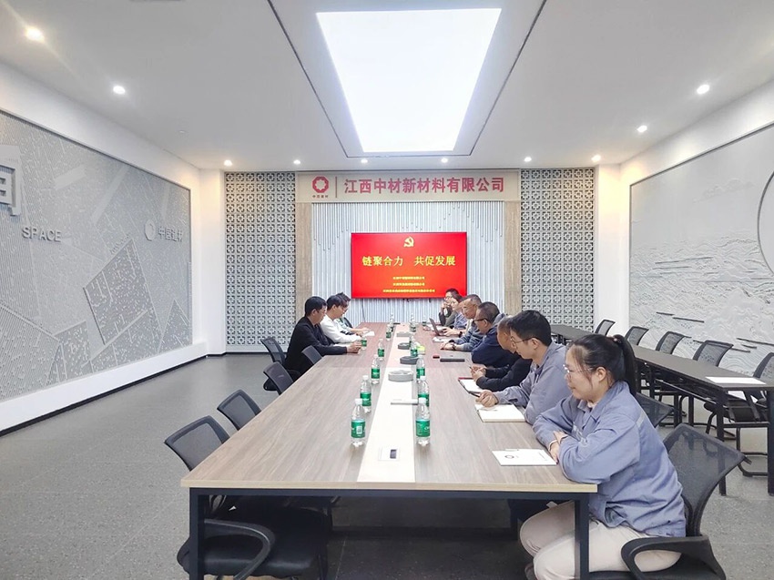 链上党建 | 江西中材党总支开展“链聚合力  共促发展”主题座谈活动